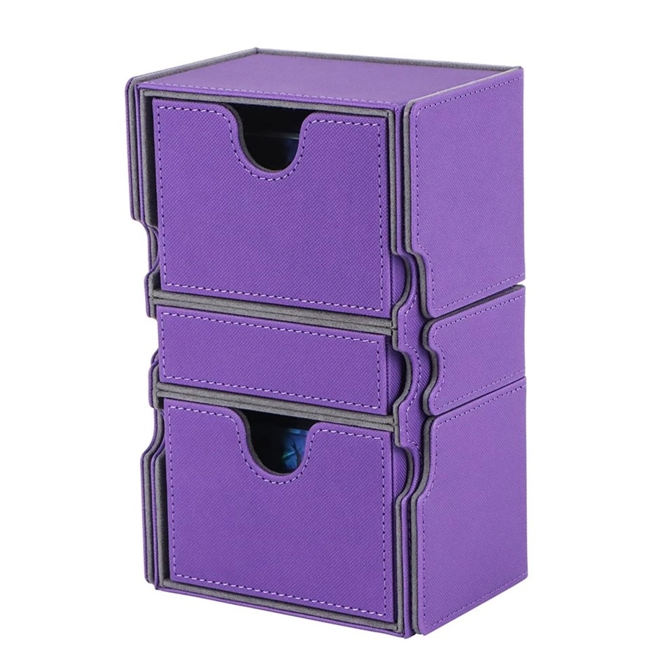 Leather Magnetic Trading Deck Case